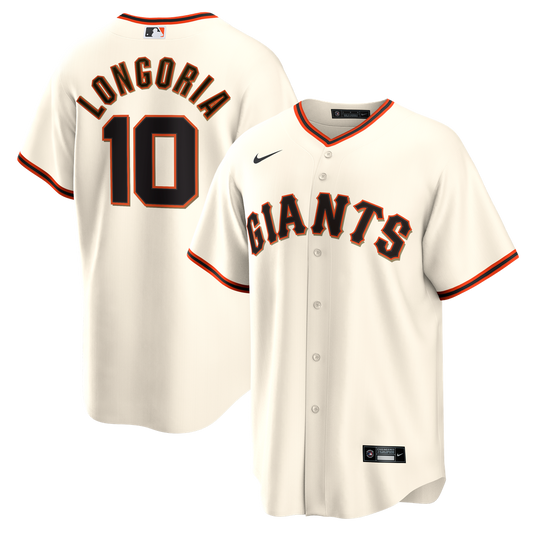 San Francisco Giants Evan Longoria Nike Home Retired Player Replica Jersey - Cream MLB Team Jersey Baseball Fan Apparel