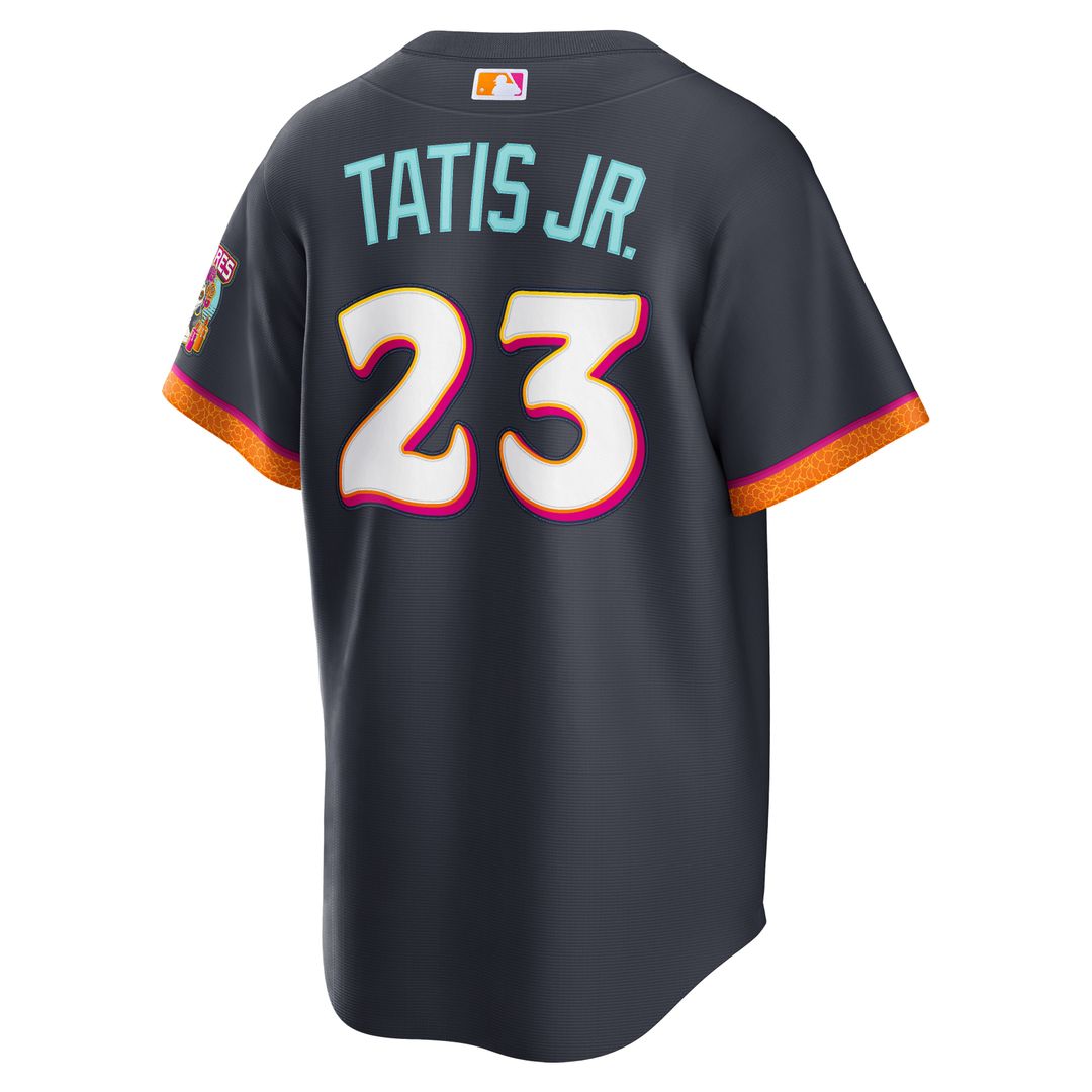 San Diego Padres Fernando Tatis Jr. Nike 2026 City Connect Stadium Jersey - Obsidian MLB Team Jersey Baseball Fan Apparel