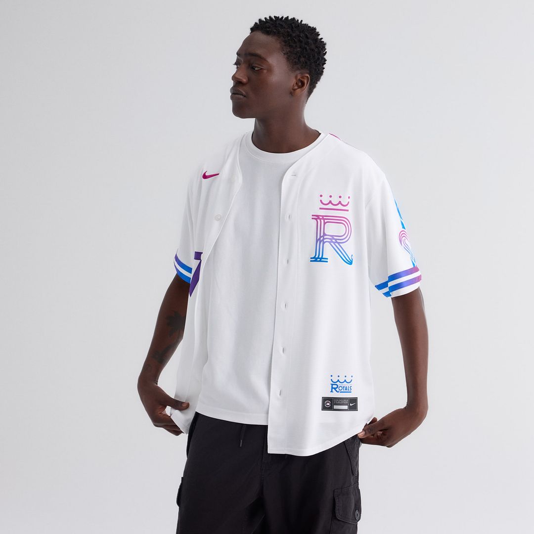 Kansas City Royals Bobby Witt Jr. Nike 2026 City Connect Stadium Jersey - White MLB Team Jersey Baseball Fan Apparel