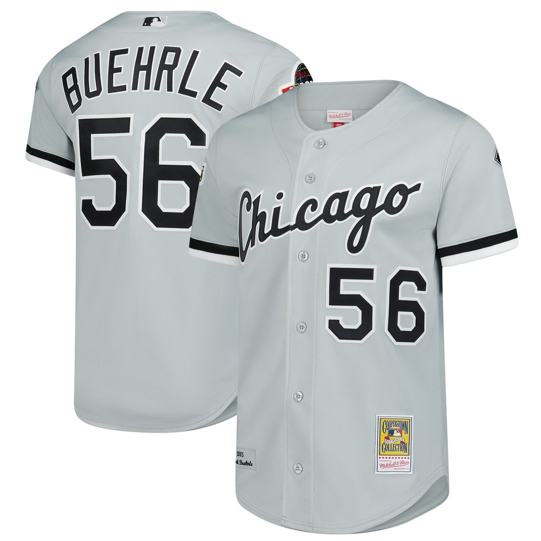 Chicago White Sox Mark Buehrle Mitchell & Ness 2005 Throwback Authentic Jersey - Gray MLB Team Jersey Baseball Fan Apparel