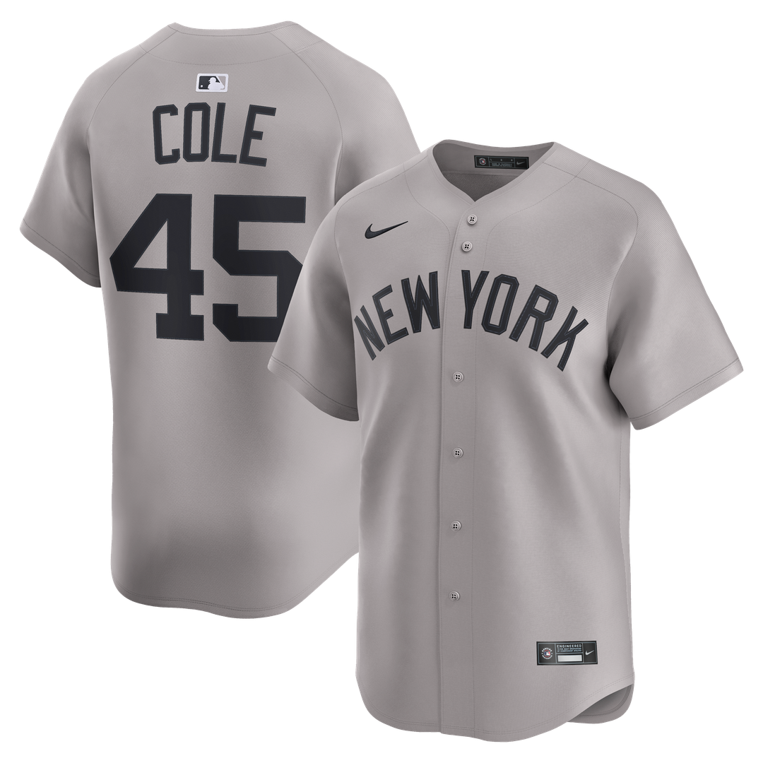 New York Yankees Gerrit Cole Nike Home Limited Player Jersey - White MLB Team Jersey Baseball Fan Apparel