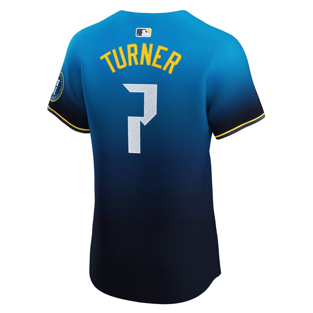 Philadelphia Phillies Trea Turner Nike City Connect Elite Jersey - Navy MLB Team Jersey Baseball Fan Apparel