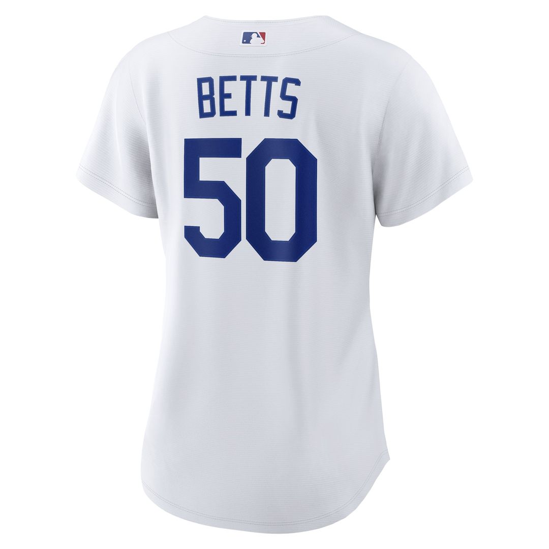Los Angeles Dodgers Mookie Betts Nike Women's Home Replica Jersey - White MLB Team Jersey Baseball Fan Apparel