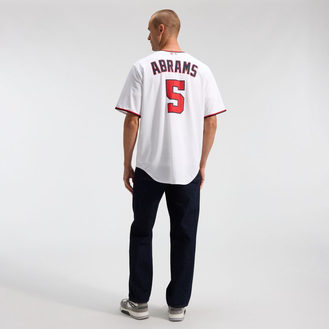 Washington Nationals CJ Abrams Nike Home Replica Jersey - White MLB Team Jersey Baseball Fan Apparel