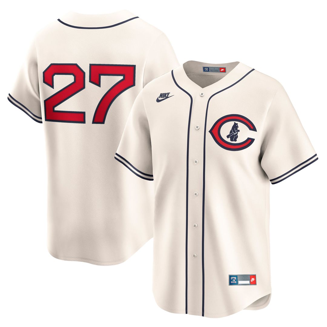 Chicago Cubs Seiya Suzuki Nike Throwback Cooperstown Limited Jersey - Cream MLB Team Jersey Baseball Fan Apparel