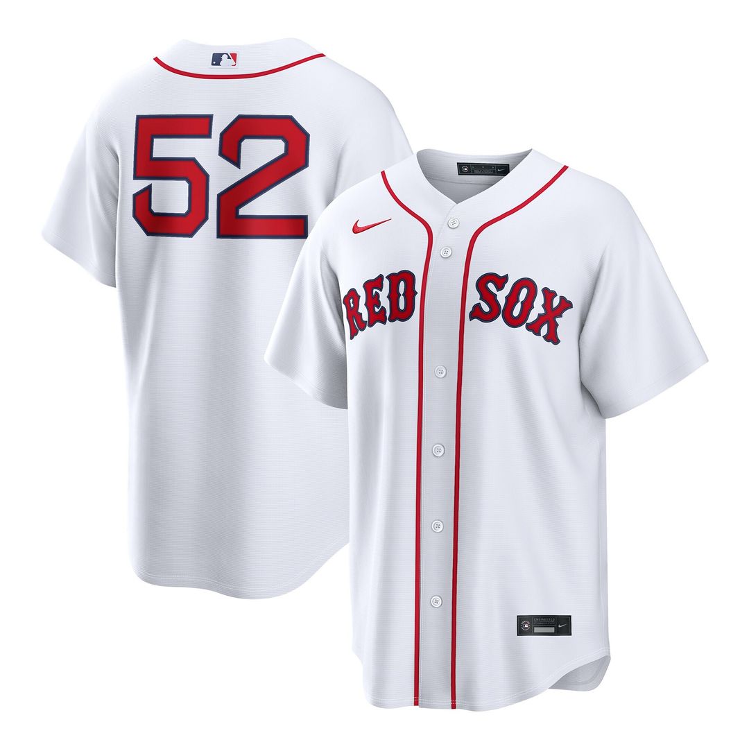 Boston Red Sox Wilyer Abreu Nike Home Replica Jersey - White MLB Team Jersey Baseball Fan Apparel
