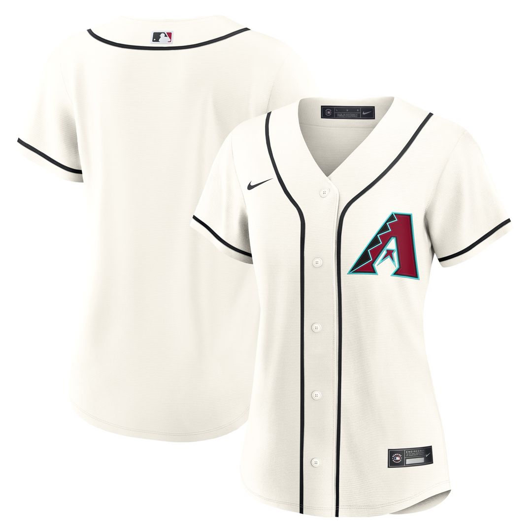 Arizona Diamondbacks Nike Women's Home Replica 2.0 Jersey - Cream MLB Team Jersey Baseball Fan Apparel