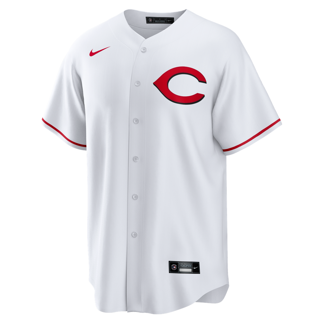 Cincinnati Reds Elly De La Cruz Nike Alternate 2 Replica Jersey - White MLB Team Jersey Baseball Fan Apparel