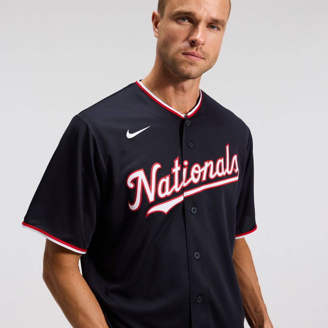 Washington Nationals Dylan Crews Nike Alternate Replica Jersey - Navy MLB Team Jersey Baseball Fan Apparel