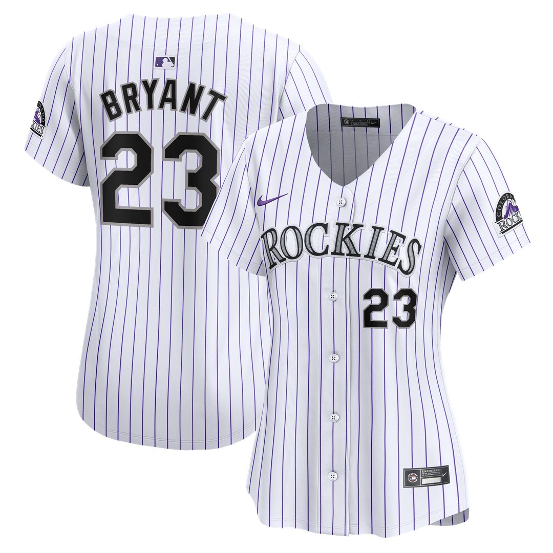 Colorado Rockies Kris Bryant Nike Women's Home Limited Player Jersey - White MLB Team Jersey Baseball Fan Apparel