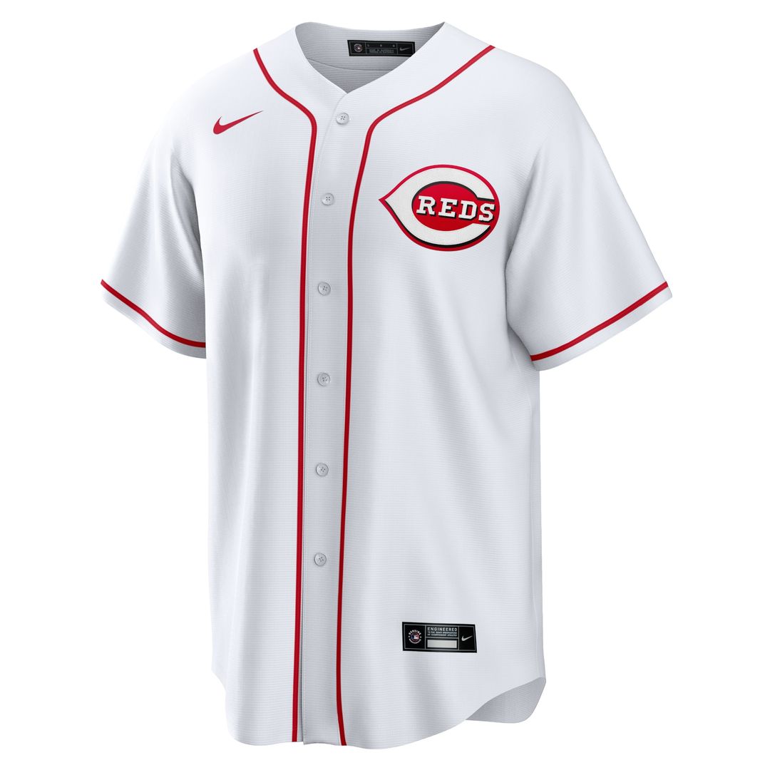 Cincinnati Reds Noelvi Marte Nike Home Replica Jersey - White MLB Team Jersey Baseball Fan Apparel