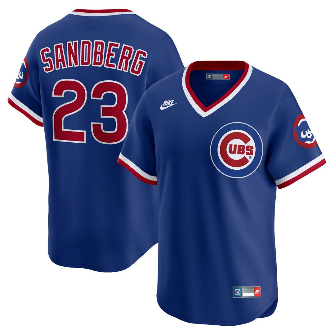 Chicago Cubs Ryne Sandberg Nike Throwback Cooperstown Limited Jersey - Royal MLB Team Jersey Baseball Fan Apparel