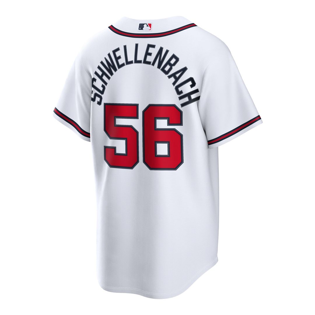 Atlanta Braves Spencer Schwellenbach Nike Home Replica Jersey - White MLB Team Jersey Baseball Fan Apparel