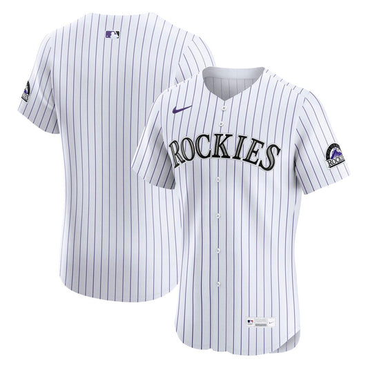 Colorado Rockies Nike Home Elite Jersey - White MLB Team Jersey Baseball Fan Apparel