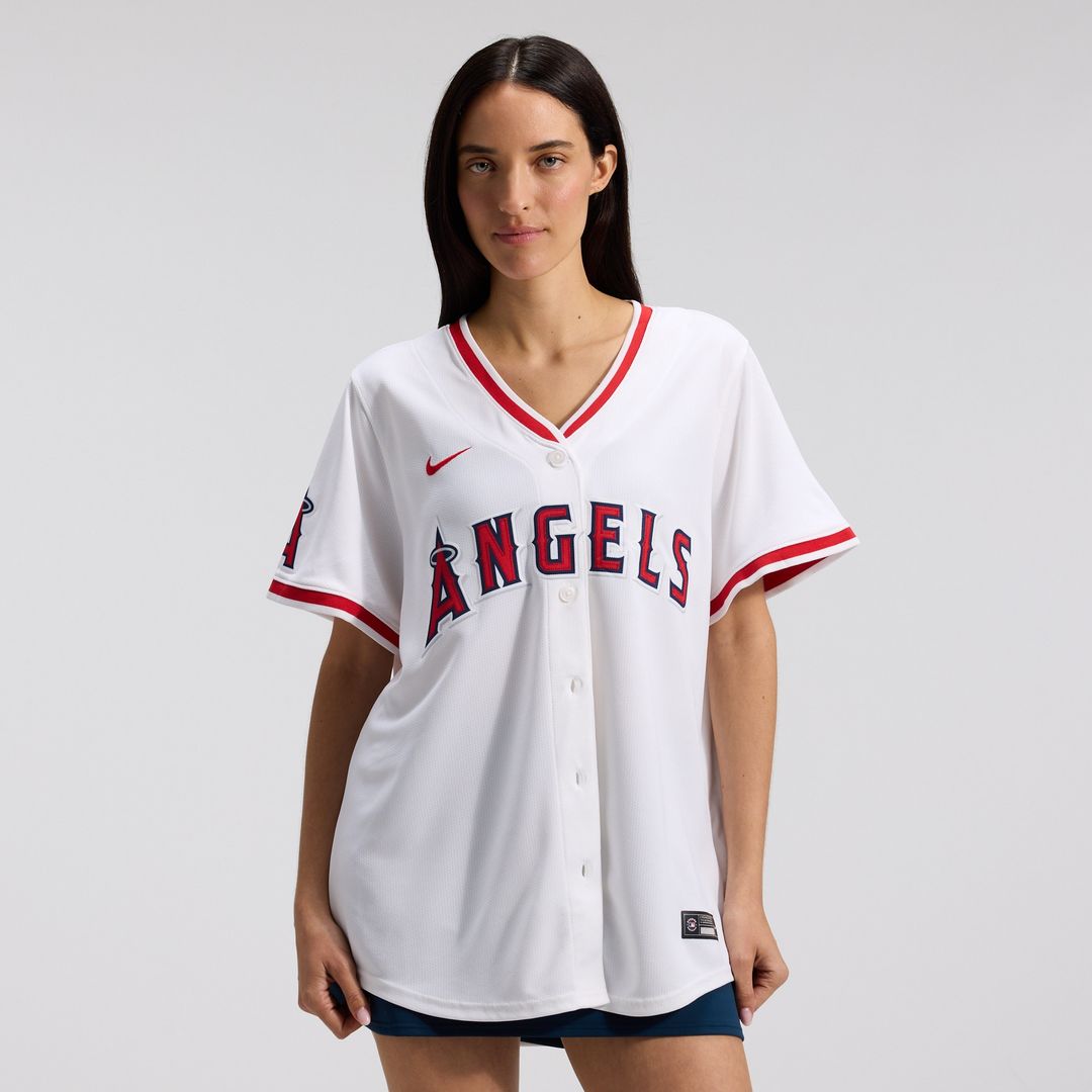 Los Angeles Angels Nike Women's Home Limited Jersey - White MLB Team Jersey Baseball Fan Apparel