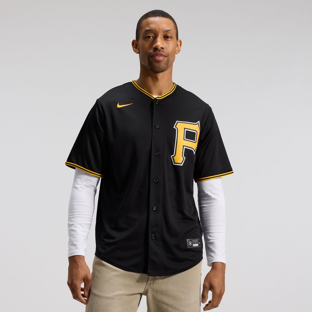 Pittsburgh Pirates Nike Alternate Replica Team Jersey - Black MLB Team Jersey Baseball Fan Apparel