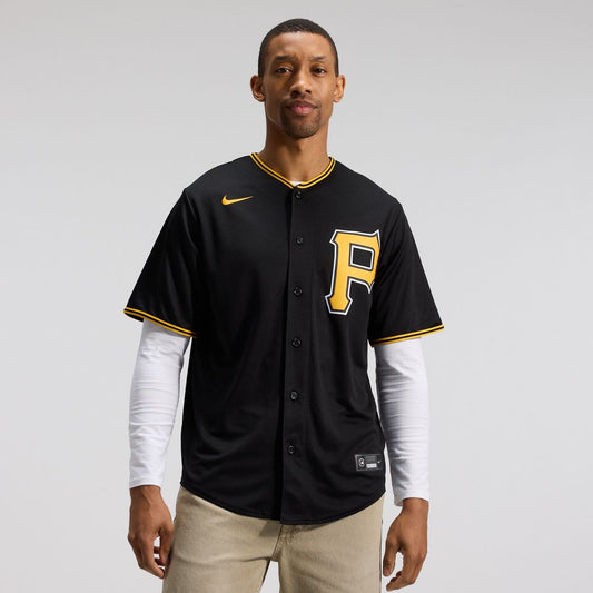 Pittsburgh Pirates Nike Alternate Replica Team Jersey - Black MLB Team Jersey Baseball Fan Apparel
