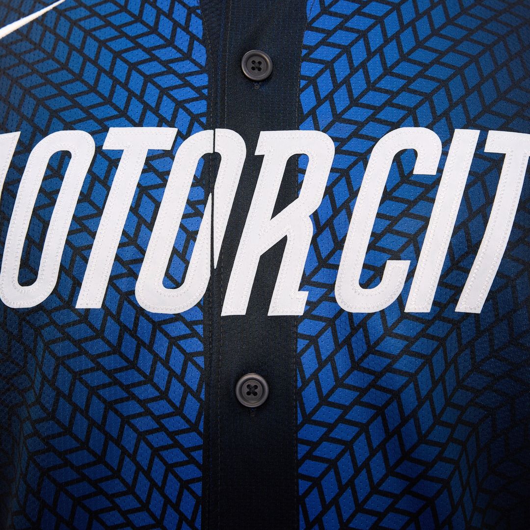 Detroit Tigers Nike City Connect Limited Jersey - Blue MLB Team Jersey Baseball Fan Apparel