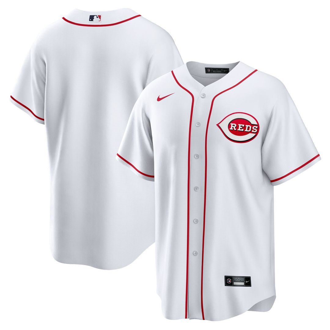 Cincinnati Reds Nike Home Blank Replica Jersey - White MLB Team Jersey Baseball Fan Apparel
