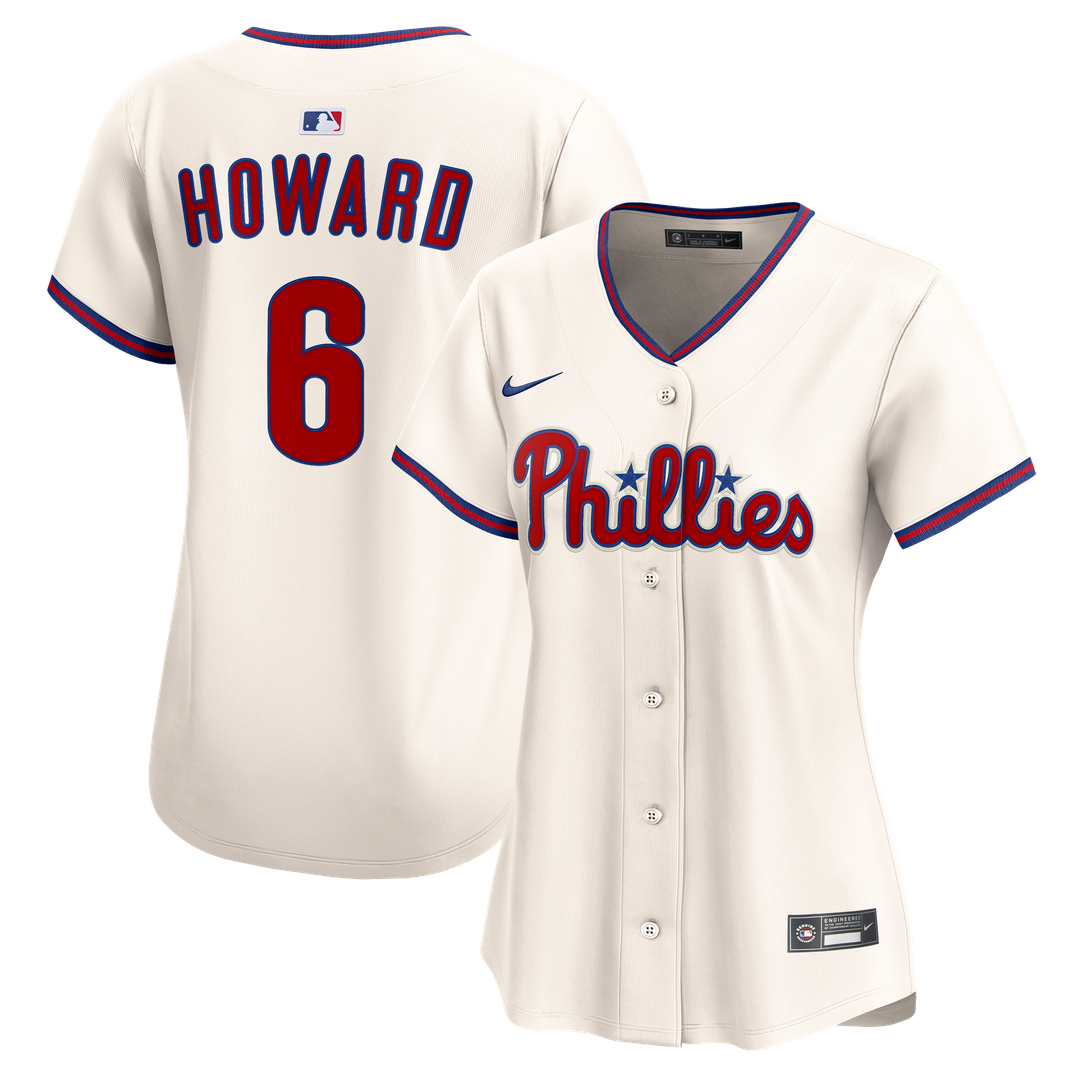 Philadelphia Phillies Ryan Howard Nike Women's Alternate Limited Jersey - Light Blue MLB Team Jersey Baseball Fan Apparel