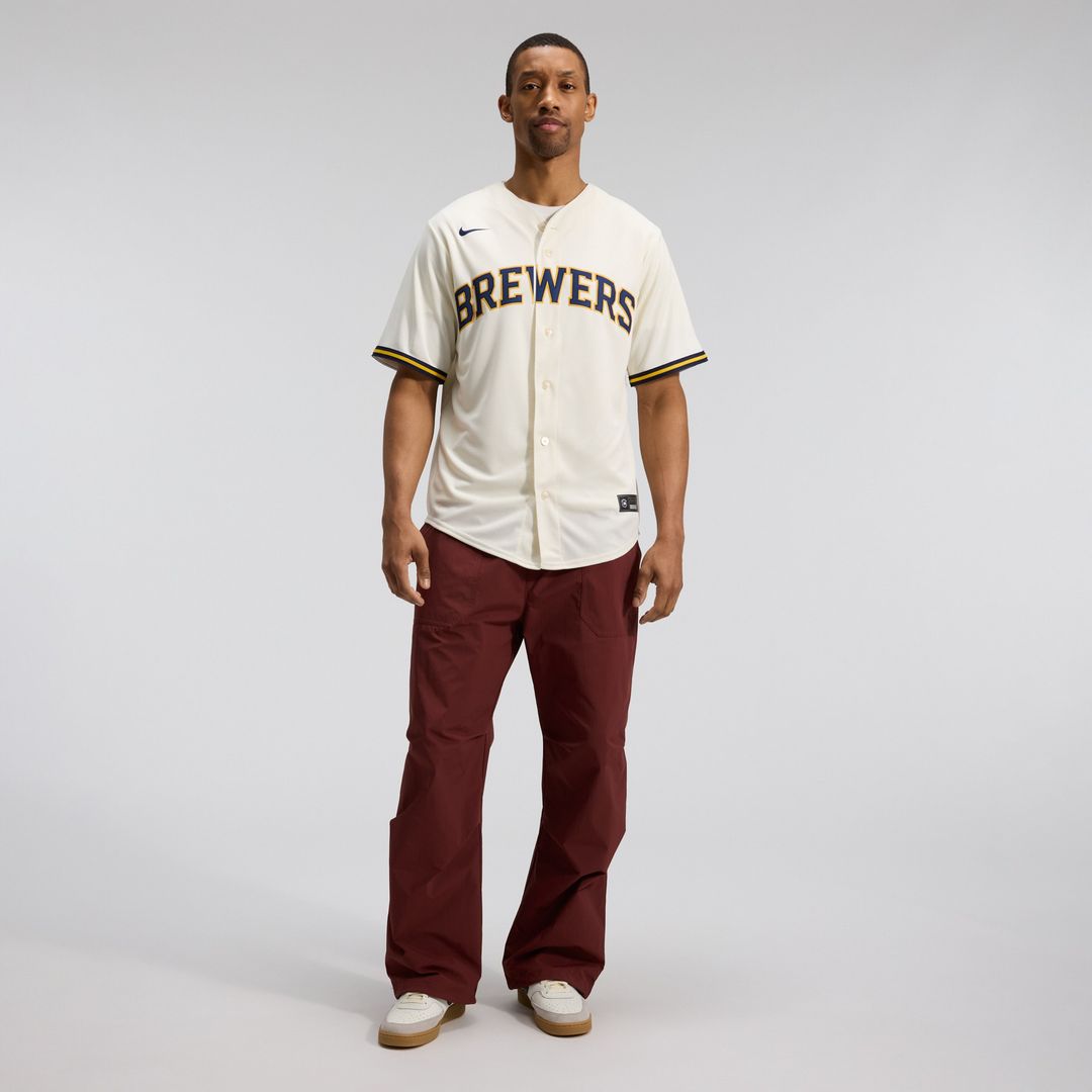 Milwaukee Brewers Nike Home Replica Team Jersey - Cream MLB Team Jersey Baseball Fan Apparel