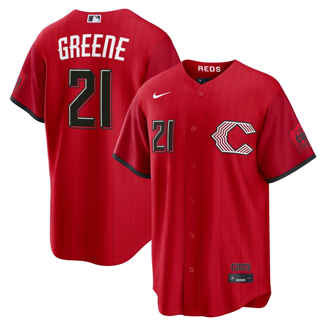 Cincinnati Reds Hunter Greene Nike 2026 City Connect Stadium Jersey - Red MLB Team Jersey Baseball Fan Apparel