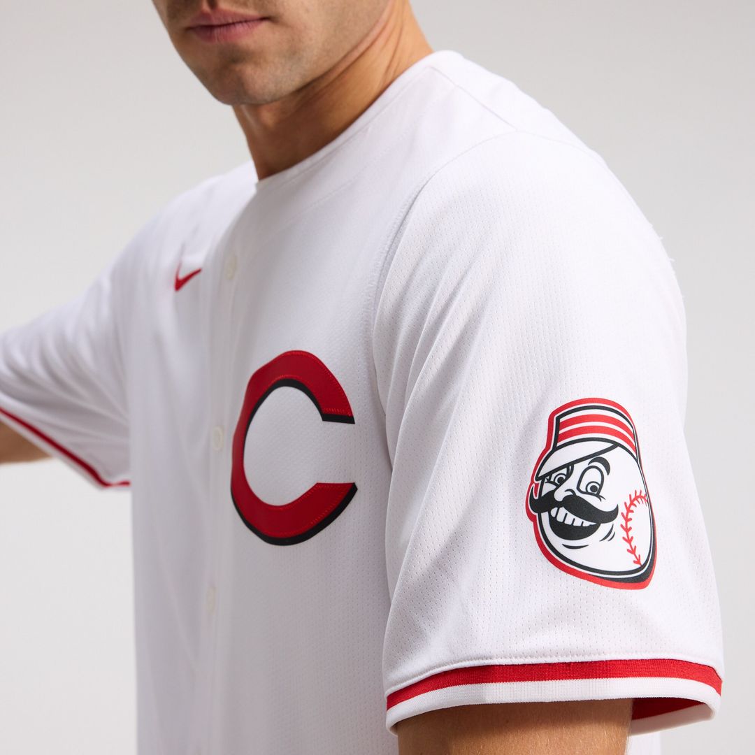 Cincinnati Reds Elly De La Cruz Nike Alternate 2 Limited Player Jersey - White MLB Team Jersey Baseball Fan Apparel