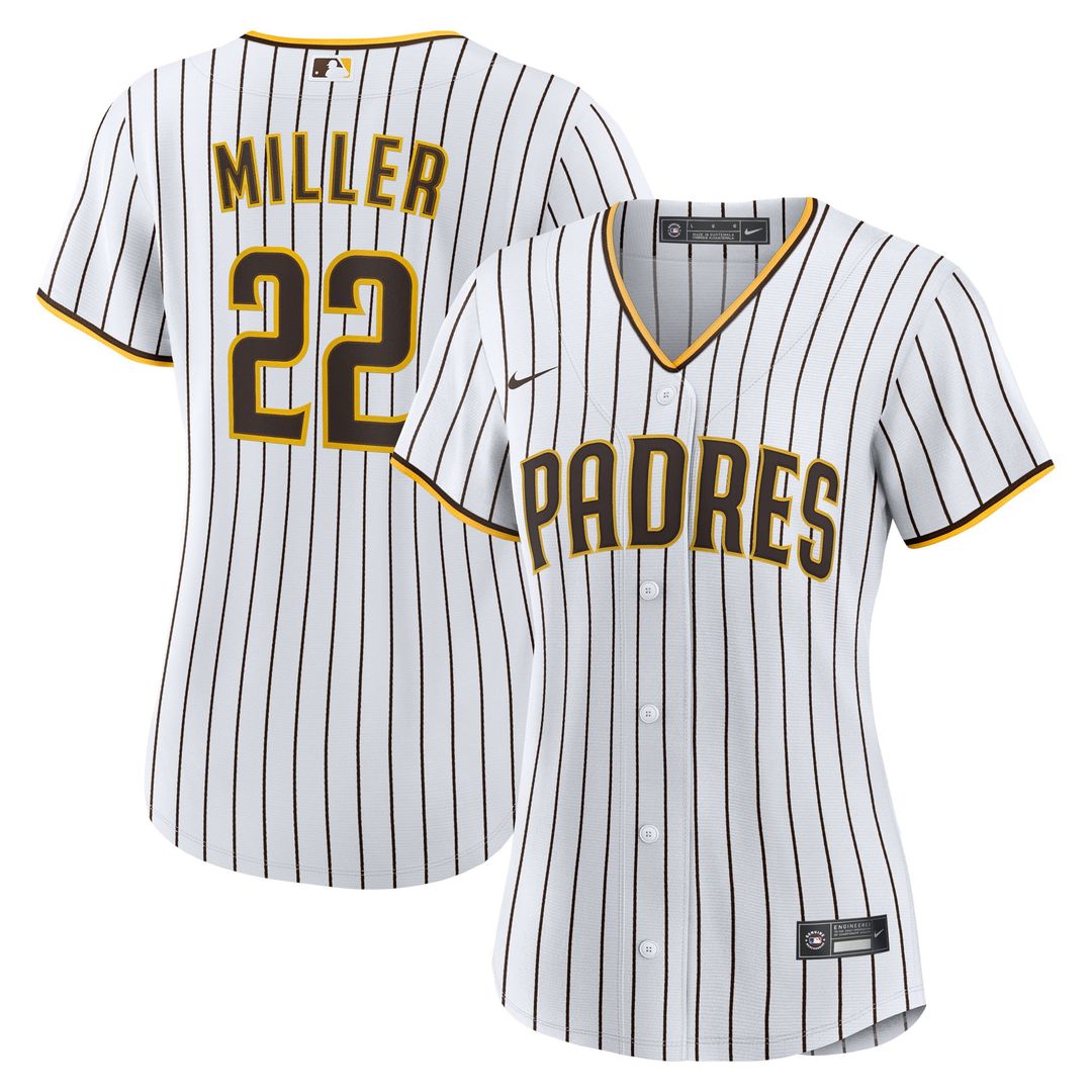 San Diego Padres Mason Miller Nike Women's Home Replica Jersey - White MLB Team Jersey Baseball Fan Apparel