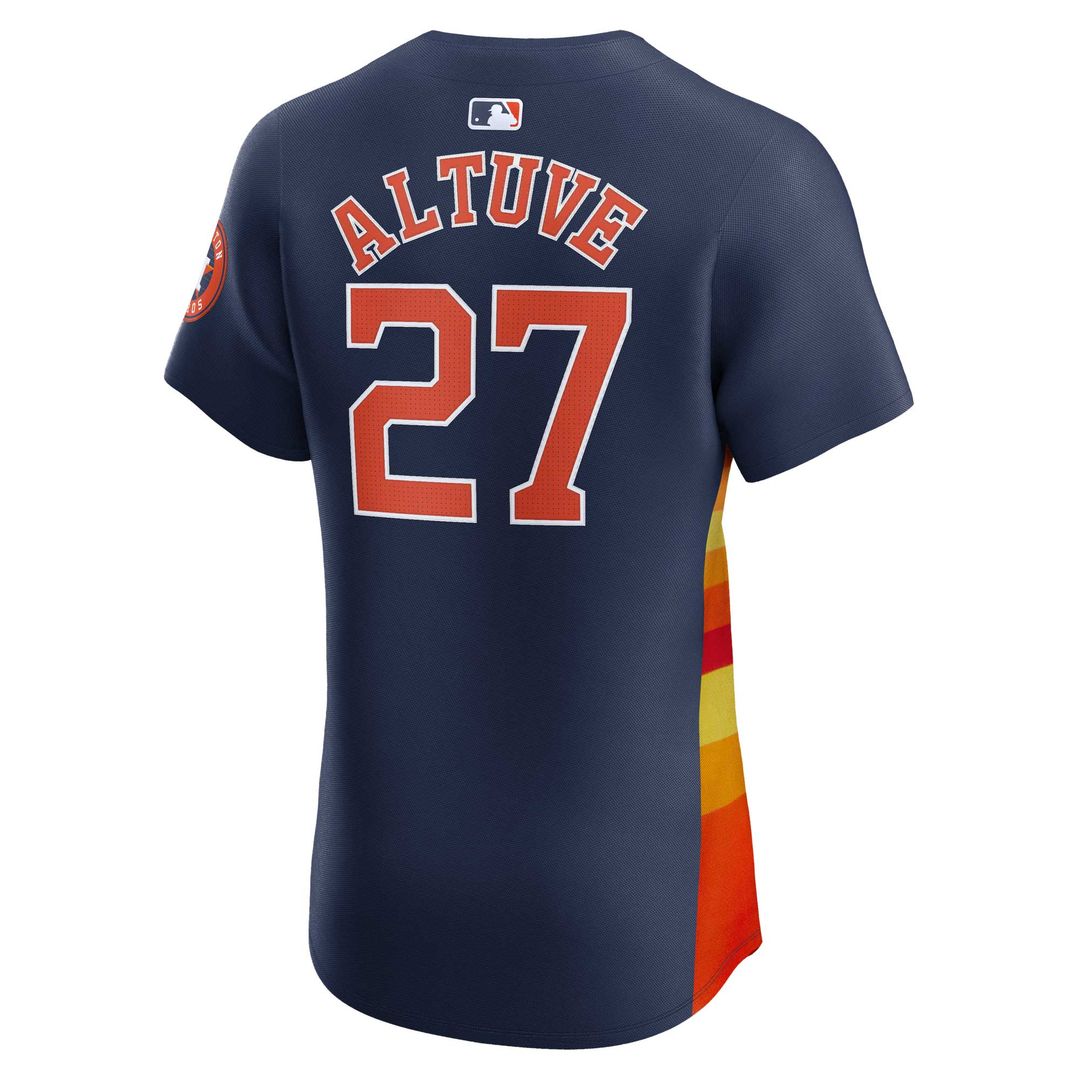 Houston Astros Jose Altuve Nike Alternate Elite Player Jersey - Navy MLB Team Jersey Baseball Fan Apparel