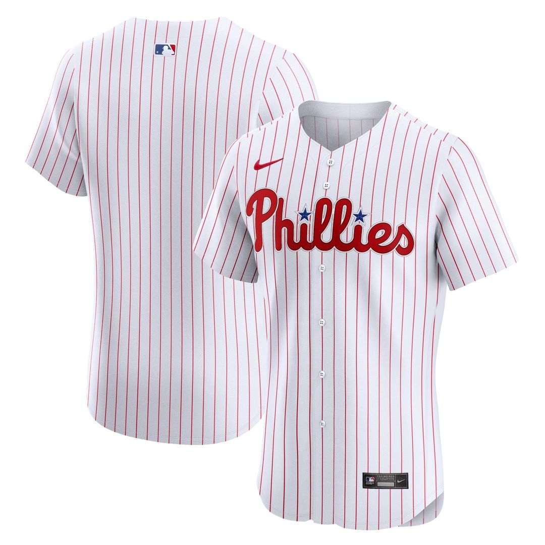 Philadelphia Phillies Nike Home Elite Jersey - White MLB Team Jersey Baseball Fan Apparel