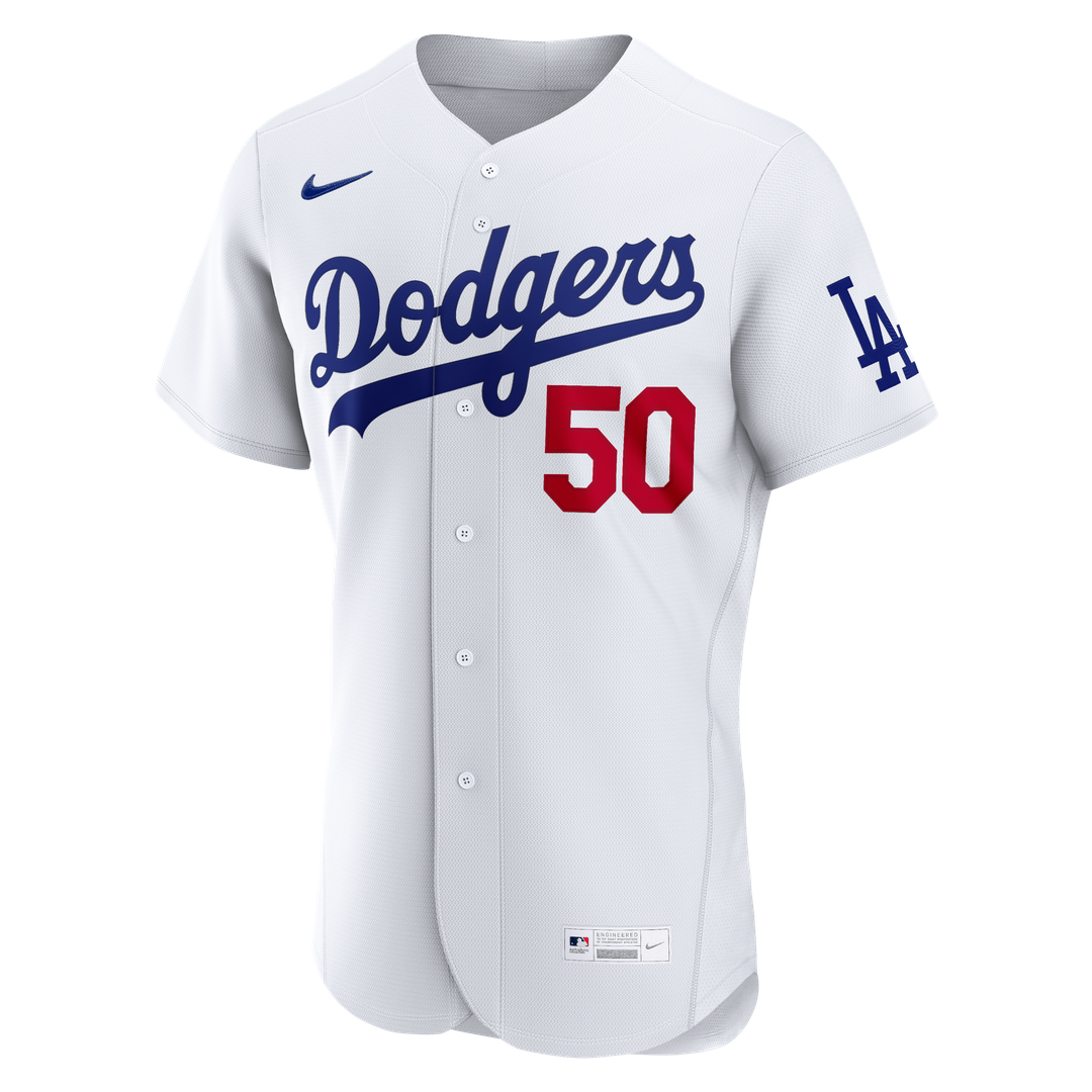 Los Angeles Dodgers Mookie Betts Nike Home Authentic Jersey - White MLB Team Jersey Baseball Fan Apparel