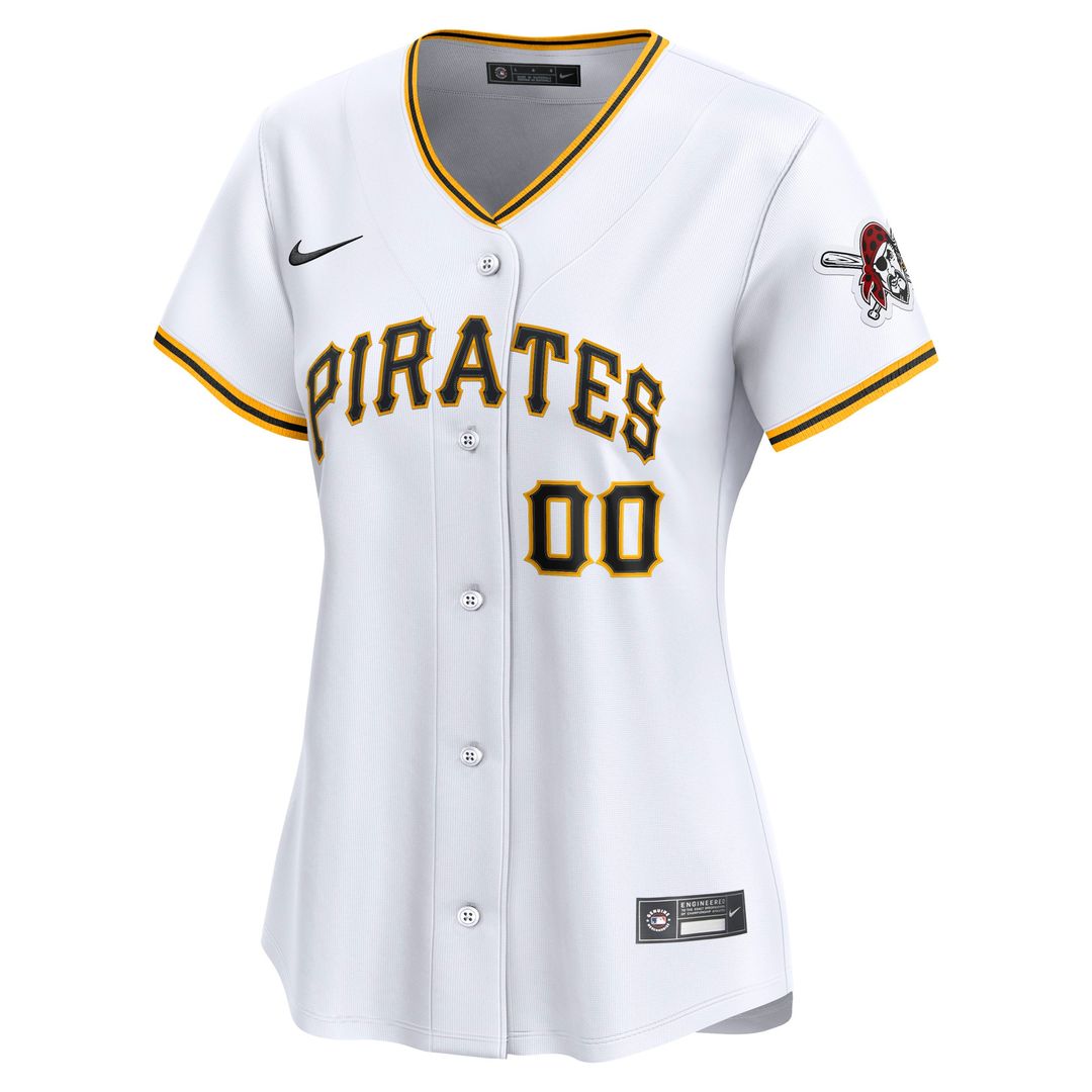 Pittsburgh Pirates Nike Women's Home Limited Custom Jersey - White MLB Team Jersey Baseball Fan Apparel