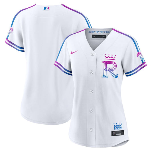Kansas City Royals Nike Women's 2026 City Connect Stadium Jersey - White MLB Team Jersey Baseball Fan Apparel