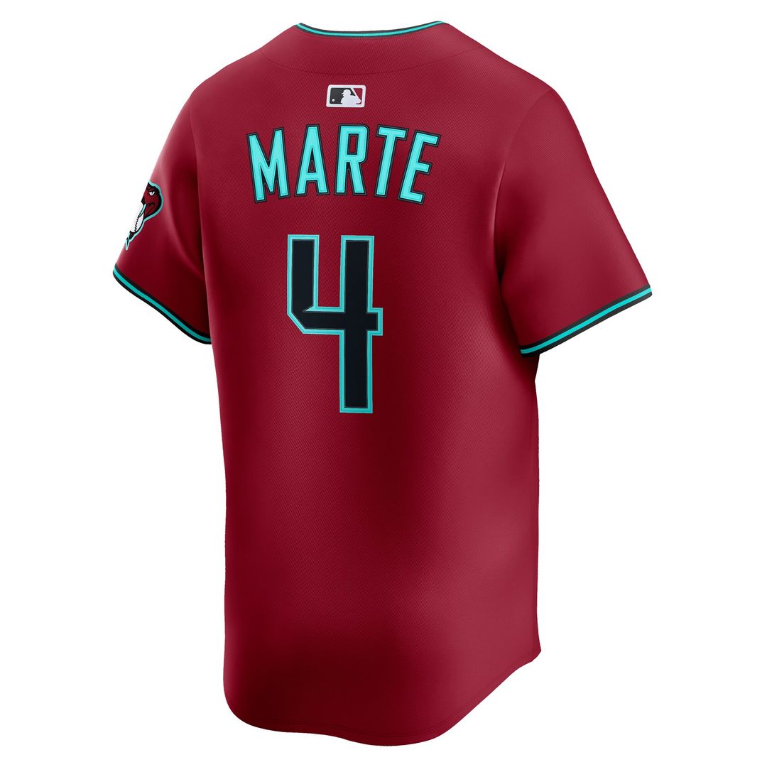 Arizona Diamondbacks Ketel Marte Nike Alternate Limited Jersey - Black MLB Team Jersey Baseball Fan Apparel