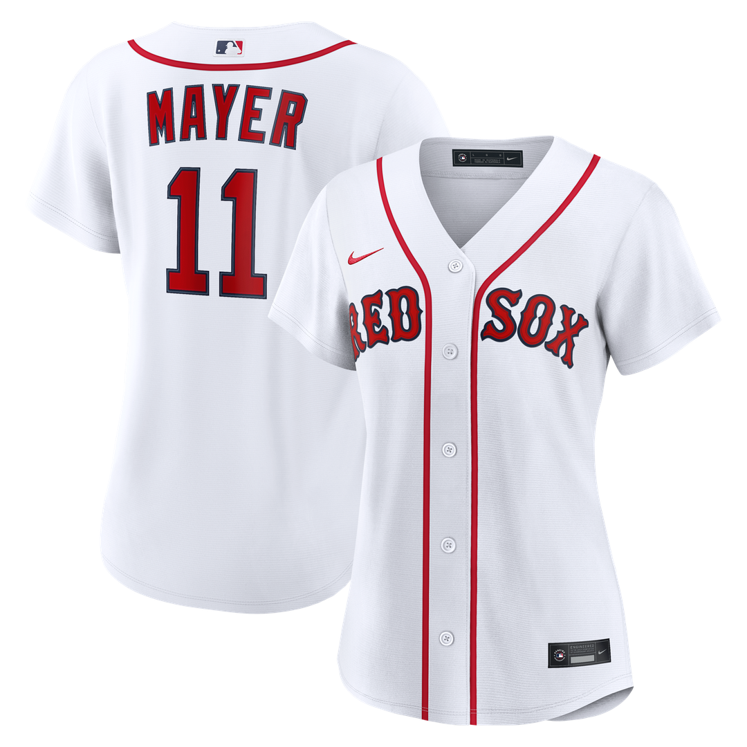 Boston Red Sox Marcelo Mayer Nike Women's Home Replica Jersey - White MLB Team Jersey Baseball Fan Apparel