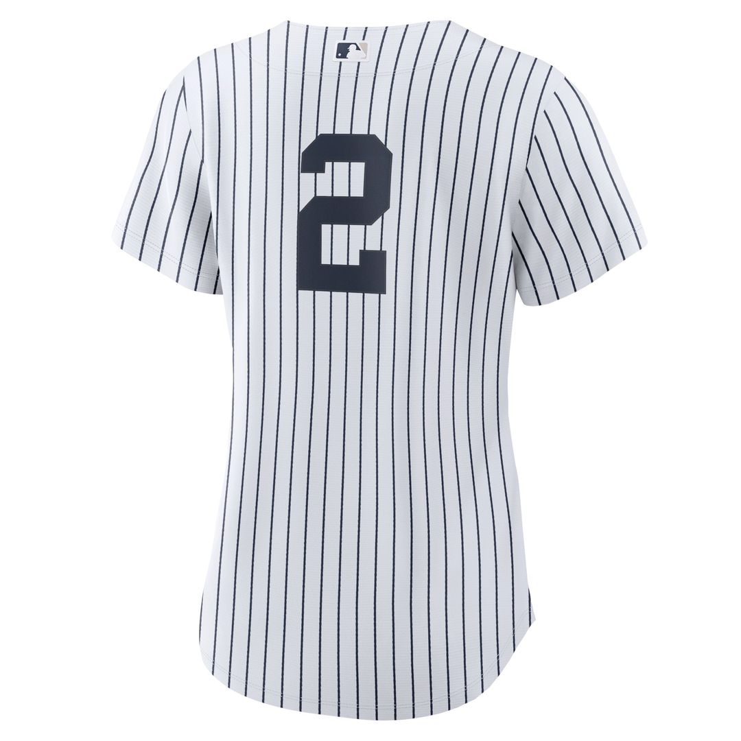 New York Yankees Derek Jeter Nike Women's Home Replica Player Jersey - White/Navy MLB Team Jersey Baseball Fan Apparel