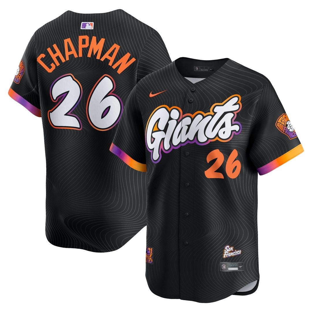 San Francisco Giants Matt Chapman Nike 2025 City Connect Limited Jersey - Anthracite MLB Team Jersey Baseball Fan Apparel