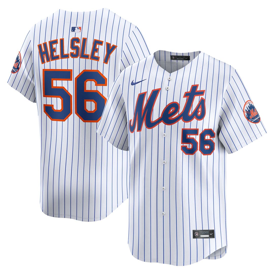 New York Mets Ryan Helsley Nike Home Limited Player Jersey - White MLB Team Jersey Baseball Fan Apparel