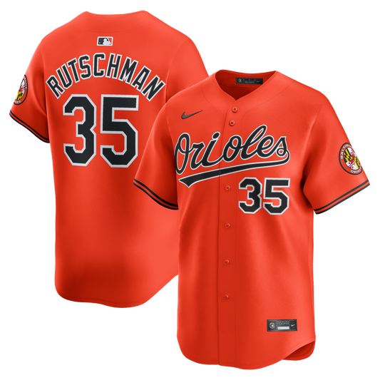Baltimore Orioles Adley Rutschman Nike 2nd Alternate Limited Player Jersey - Orange MLB Team Jersey Baseball Fan Apparel