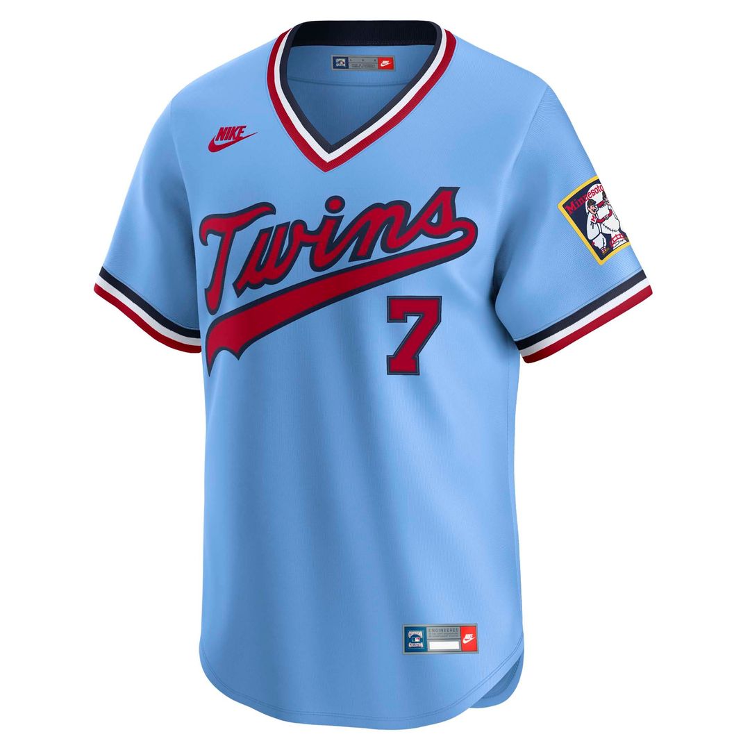 Minnesota Twins Joe Mauer Nike Throwback Cooperstown Limited Jersey - Light Blue MLB Team Jersey Baseball Fan Apparel