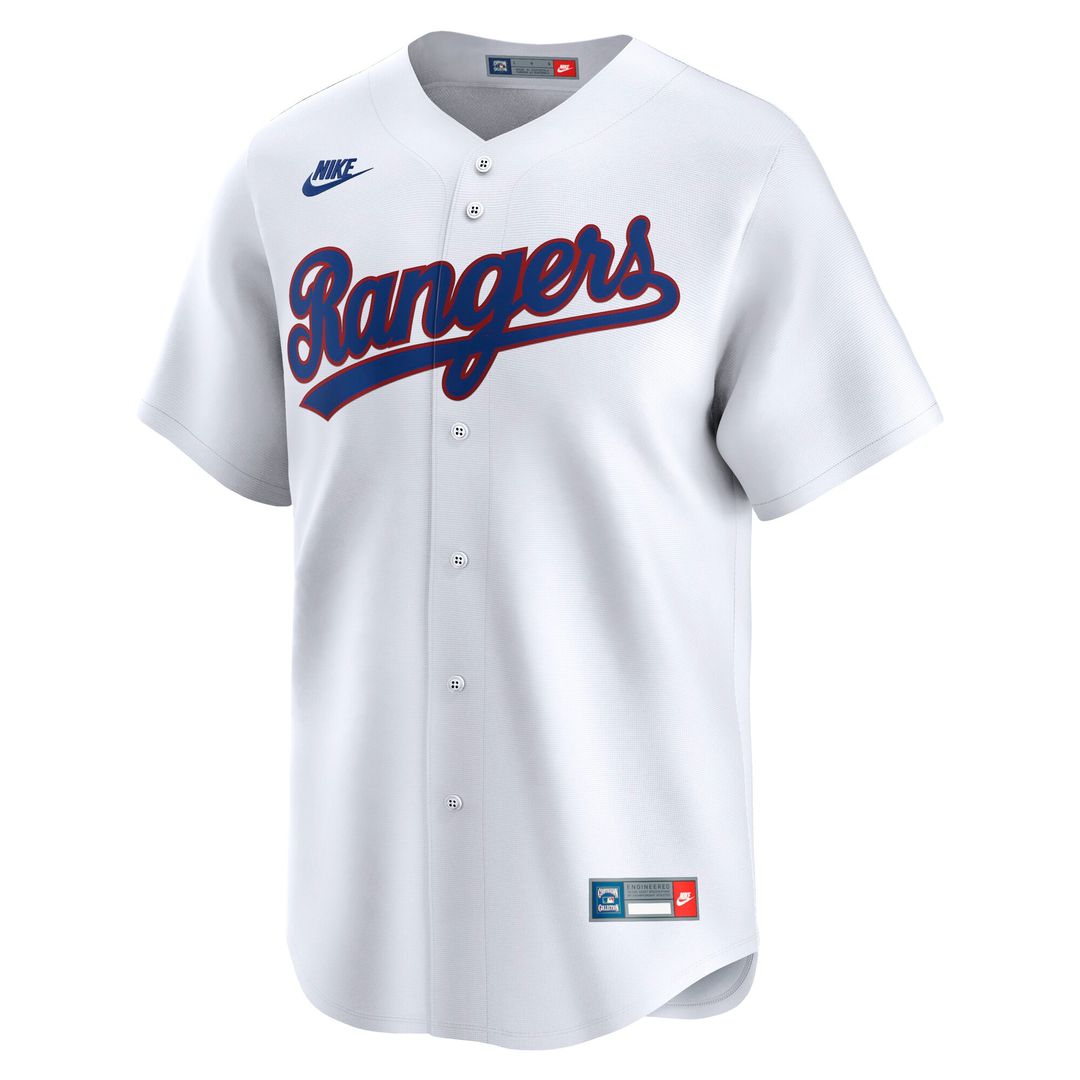Texas Rangers Nike Cooperstown Limited Jersey - White MLB Team Jersey Baseball Fan Apparel