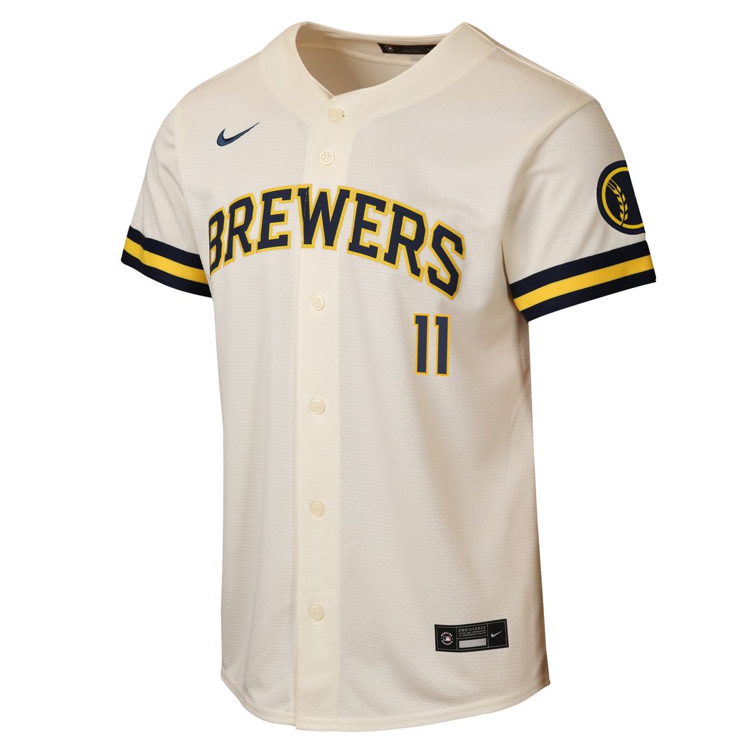 Milwaukee Brewers Jackson Chourio Nike Youth Road Stadium Jersey - Powder Blue MLB Team Jersey Baseball Fan Apparel