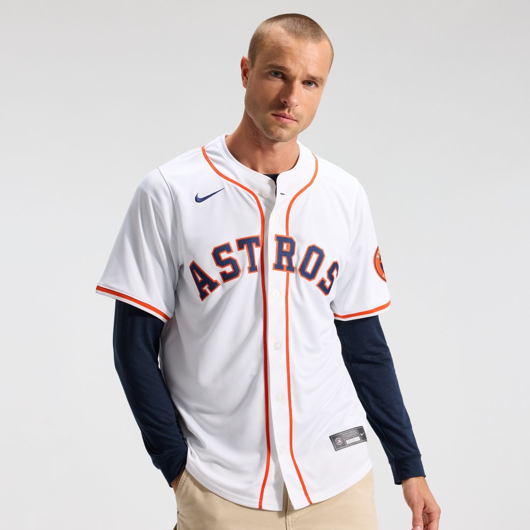 Houston Astros Nike Home Limited Jersey - White MLB Team Jersey Baseball Fan Apparel