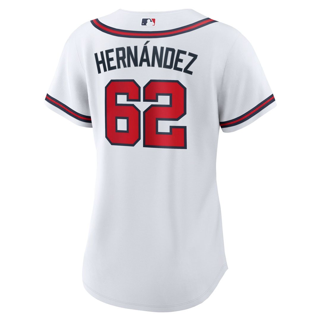Atlanta Braves Daysbel Hernandez Nike Women's Home Replica Jersey - White MLB Team Jersey Baseball Fan Apparel