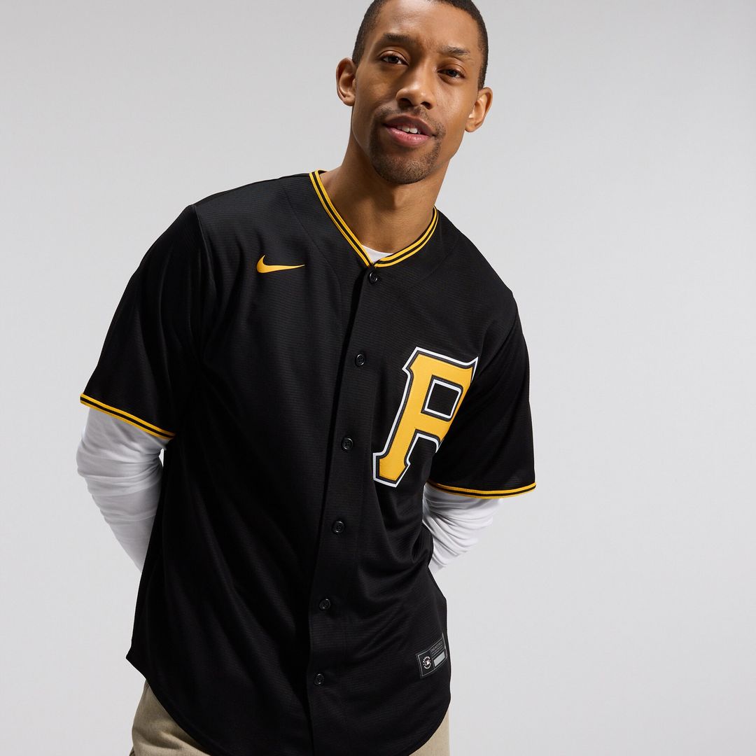 Pittsburgh Pirates Nike Alternate Replica Team Jersey - Black MLB Team Jersey Baseball Fan Apparel