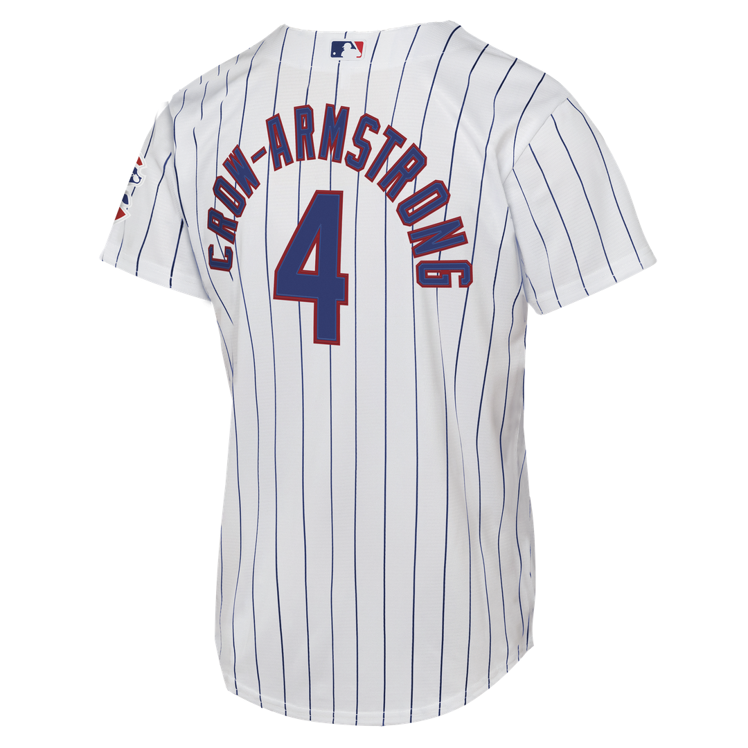 Chicago Cubs Pete Crow - Armstrong Nike Youth Home Stadium Jersey - White MLB Team Jersey Baseball Fan Apparel