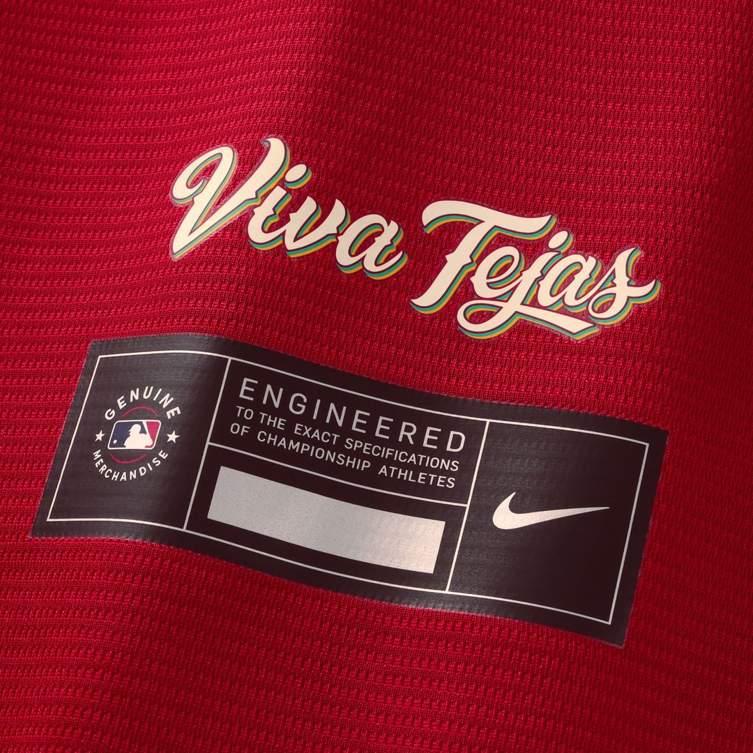 Texas Rangers Joc Pederson Nike 2026 City Connect Stadium Jersey - Red MLB Team Jersey Baseball Fan Apparel