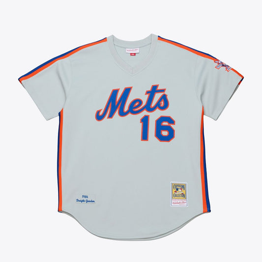 New York Mets Dwight Gooden Mitchell & Ness 1986 Authentic Jersey - White MLB Team Jersey Baseball Fan Apparel