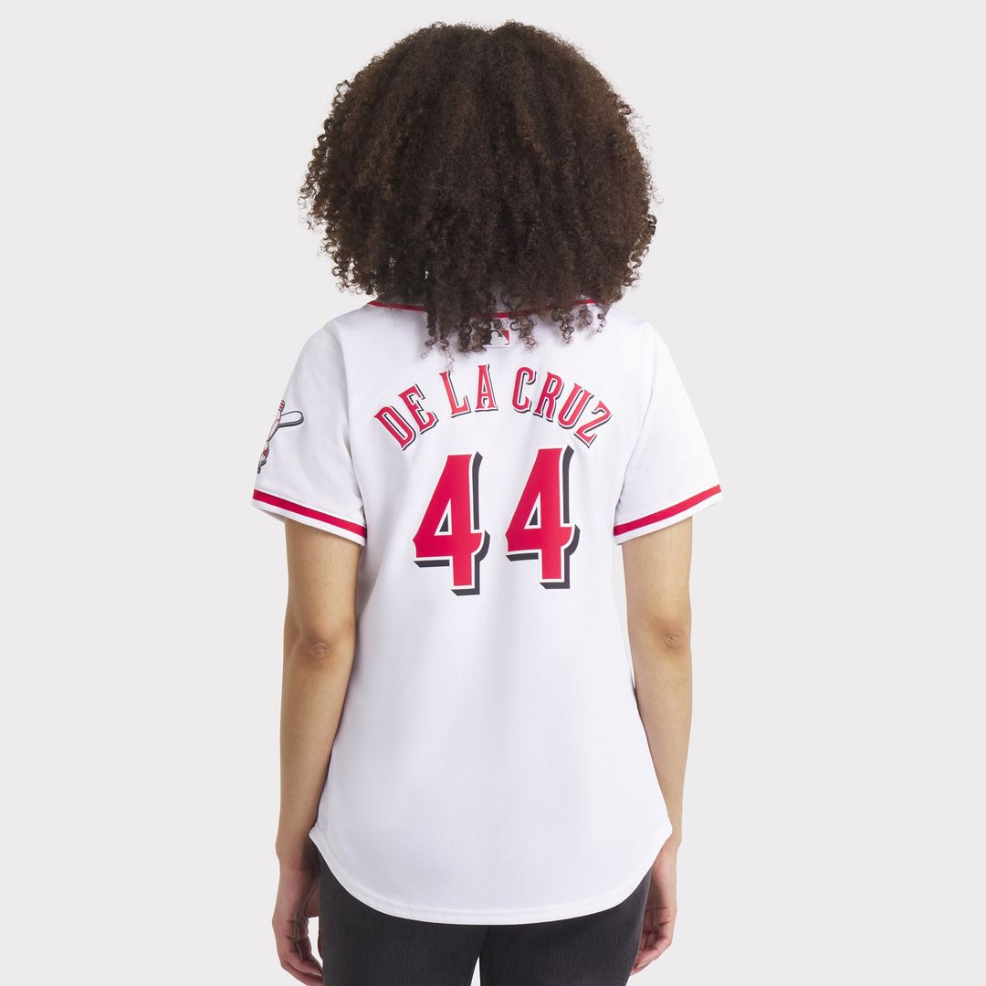 Cincinnati Reds Elly De La Cruz Nike Women's Home Limited Player Jersey - White MLB Team Jersey Baseball Fan Apparel