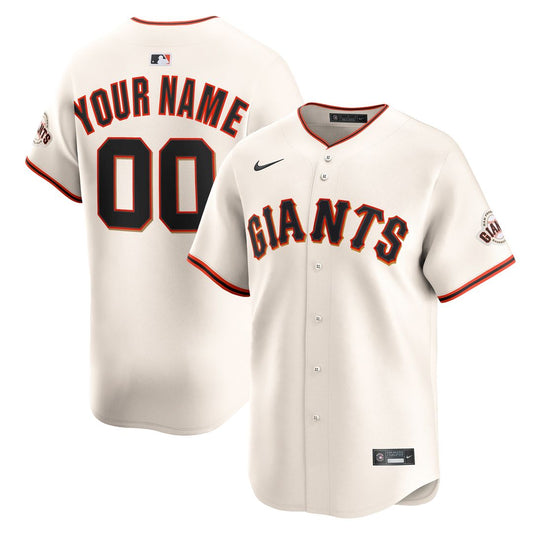 San Francisco Giants Nike Home Limited Custom Jersey - Cream MLB Team Jersey Baseball Fan Apparel